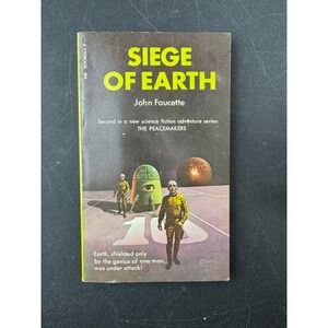 Siege of Earth by John Faucette 1971 Unibook Sci Fi Paperback Vintage
